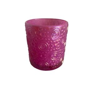 Pink Textured Glass Home Decor